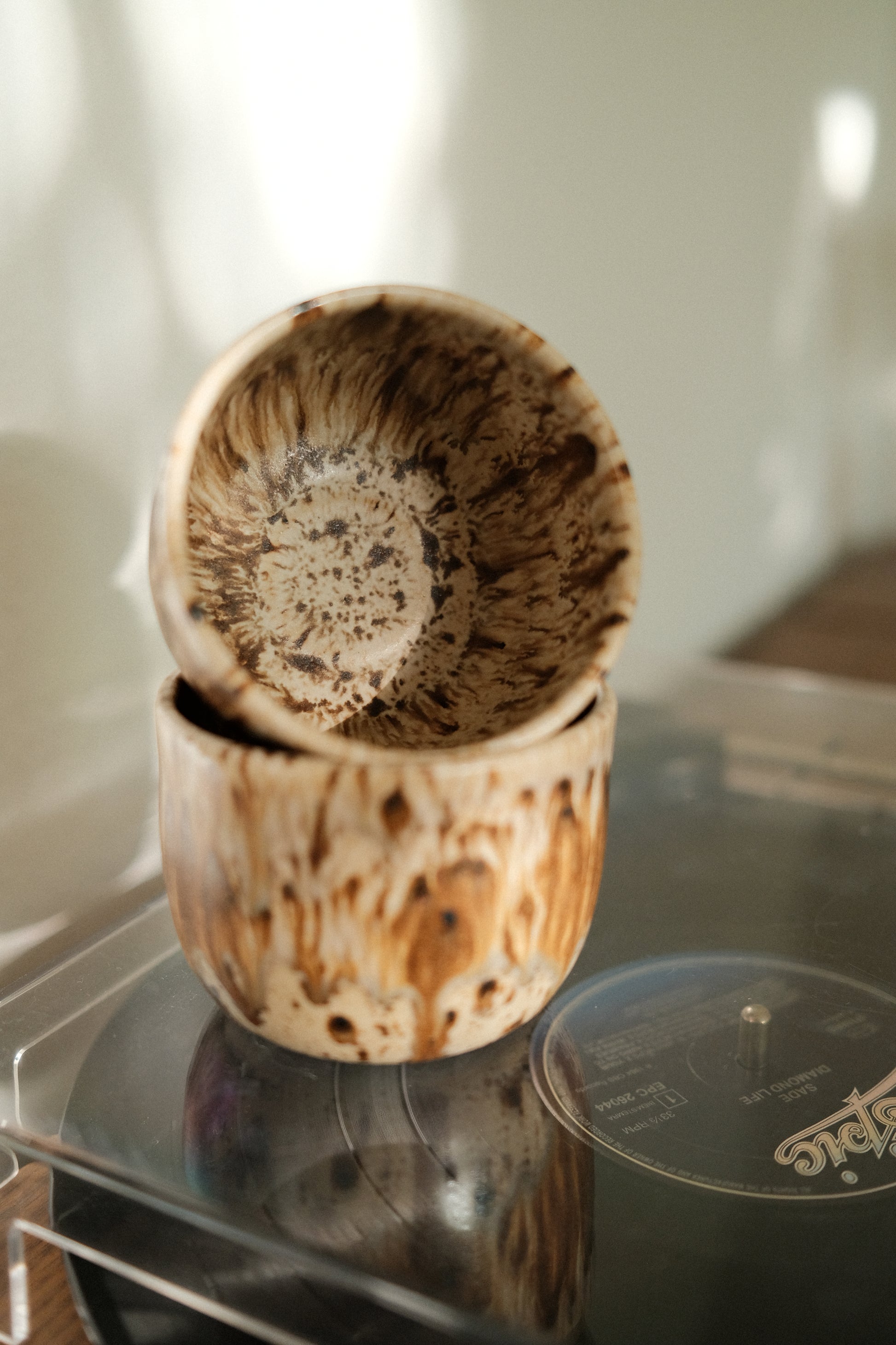 Handgemachte Cappuccino Tasse Keramik Unikat MELViN